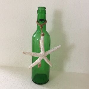 Starfish Decorative Glass Bottle Holland House